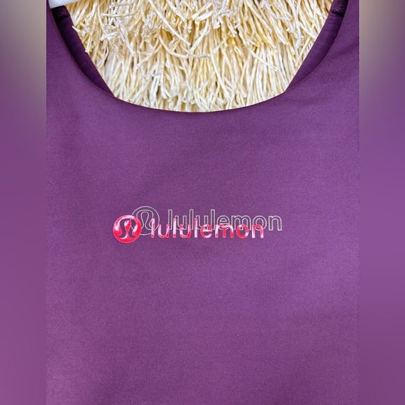 SOLDLululemonRARE NWOT💎Energy Bra High-Neck Longline✨Lunar New Year Cassis✨sz 4 - Picture 7 of 16